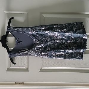 Bke boutique sequin lace tank size large